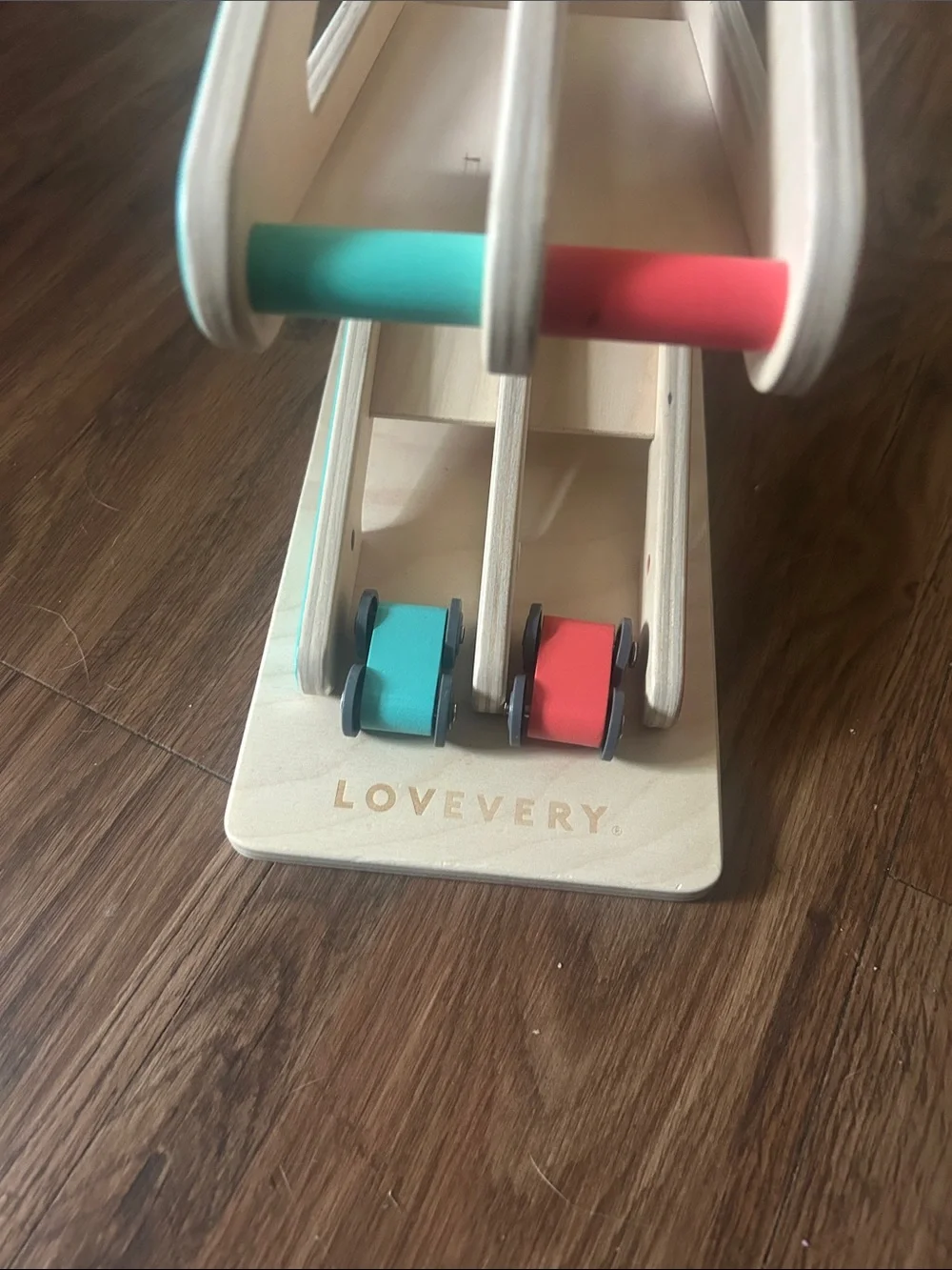 Lovevery Wooden Race Track and Cars